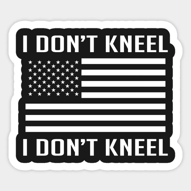 Tomi Lahren - #iStand - I Don't Kneel Sticker by KazamaAce